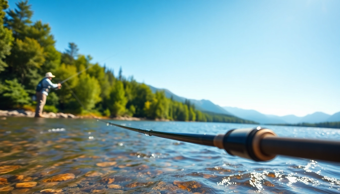Casting the Best fly fishing rods into tranquil waters while enjoying nature's beauty.